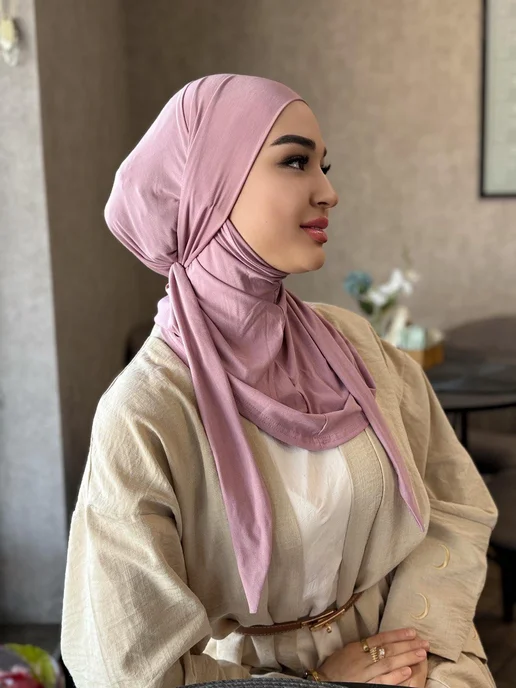 HABIBI Балаклава на завязке ( Мадонна ), розовый, фото 2