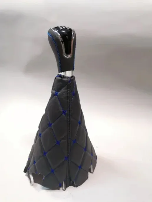 Ручка КПП с чехлом для А М с джойстиком, синяя, синий, фото 3