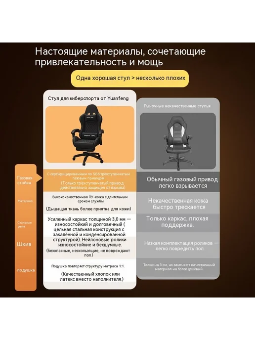 Стул Чёрный Нейлонские ножки, черный, фото 2