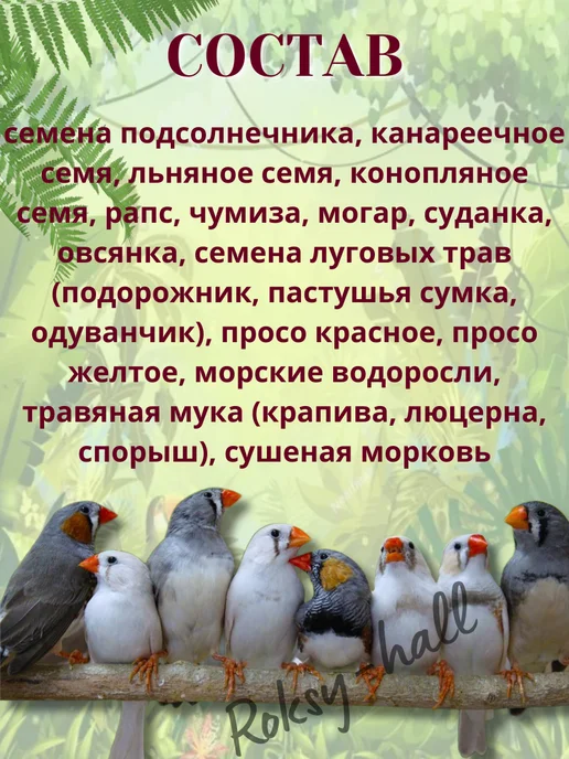 Сухой корм ВЕРНЫЕ ДРУЗЬЯ Экзотических Птиц для собак, 0,5 кг, фото 2