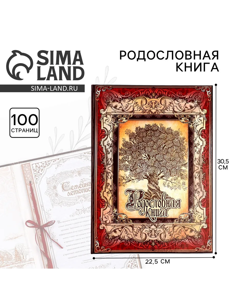 Родословная книга «Древо» 50 листов 30.5×22.5 см