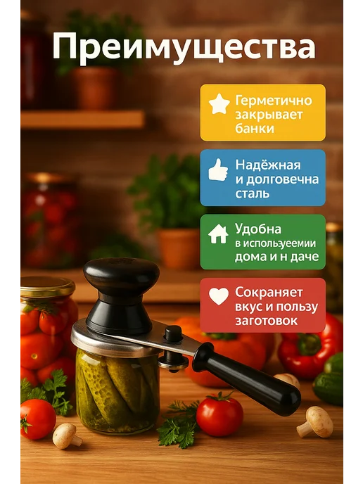 ALIGOR Закаточный ключ для консервирования банок, вариант, фото 2