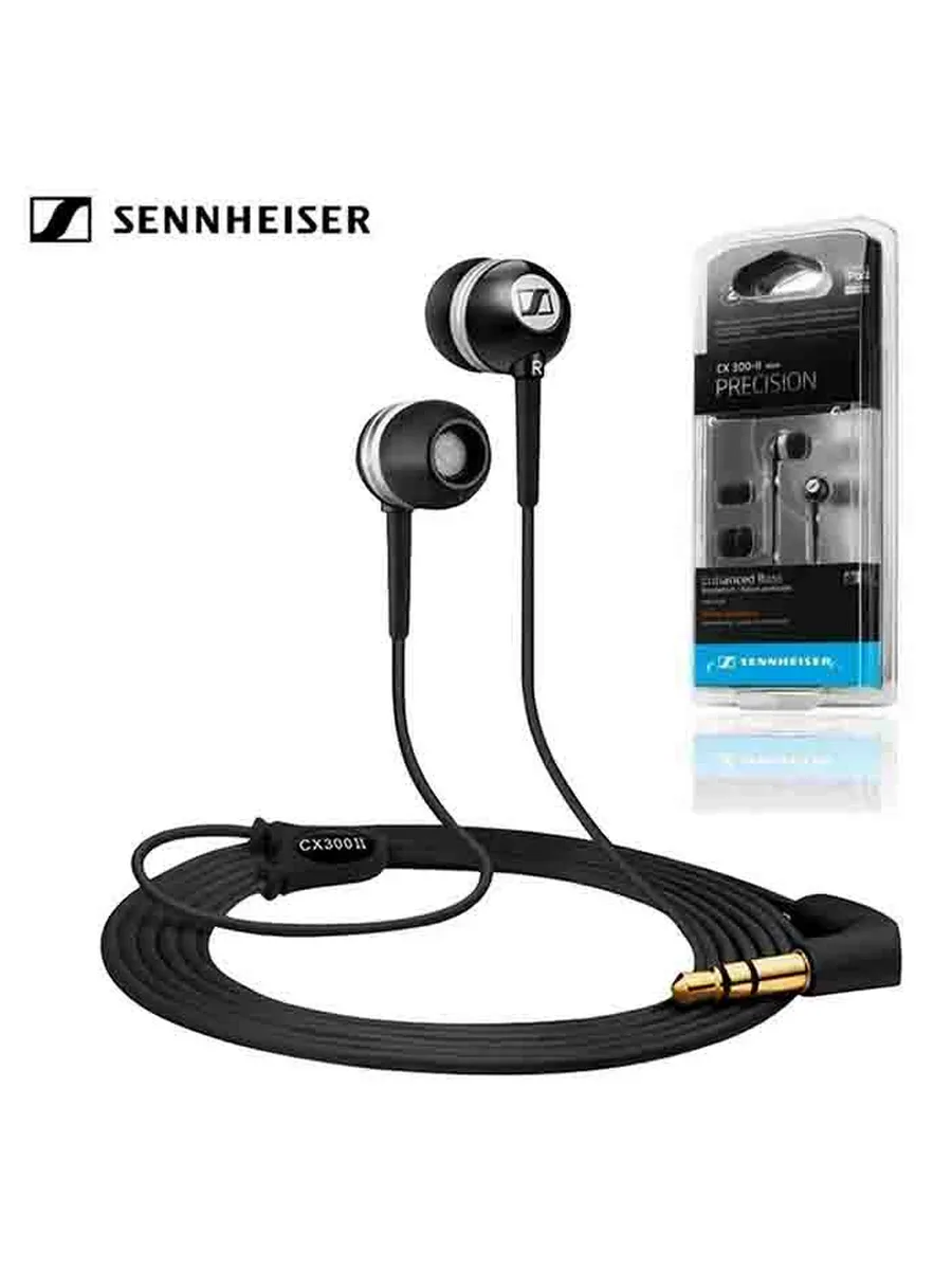 Sennheiser Наушники проводные с микрофоном CX 300-II, 3.5 мм, черный