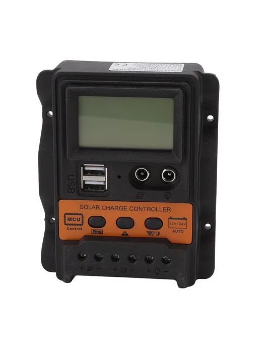 Контроллер заряда PWM 12 24В USB ЖК 30А, вариант