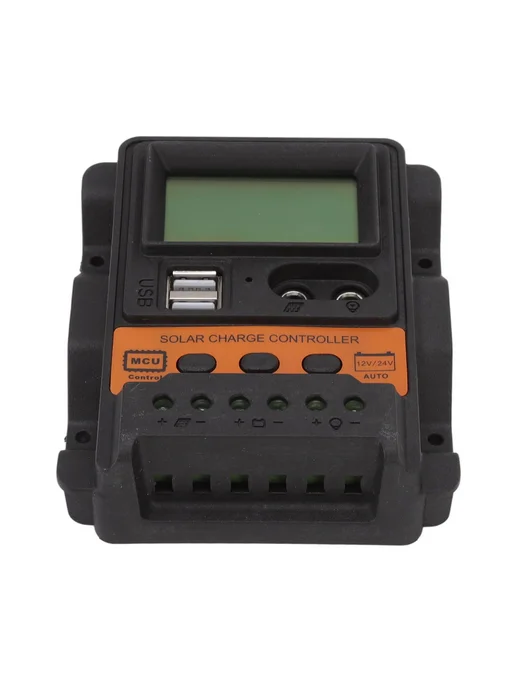 Контроллер заряда PWM 12 24В USB ЖК 30А, вариант, фото 5