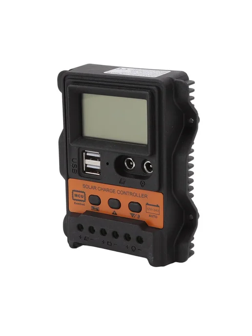 Контроллер заряда PWM 12 24В USB ЖК 30А, вариант, фото 7
