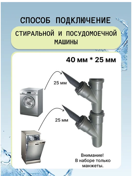 Симтек Манжета переходная 40х25 мм, для канализации, 40x25 мм, фото 2