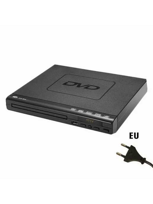 DVD-плеер GLZ33 с верхней загрузкой дисков черный, черный