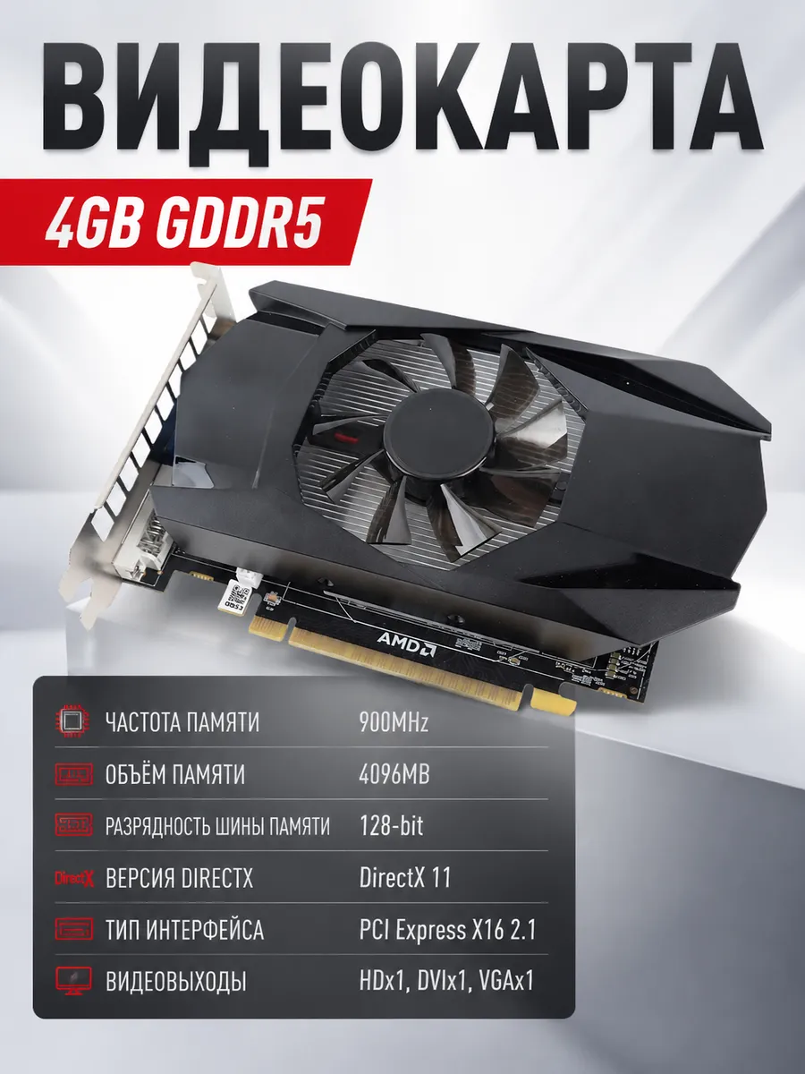 4GB GDDR5 видеокарта