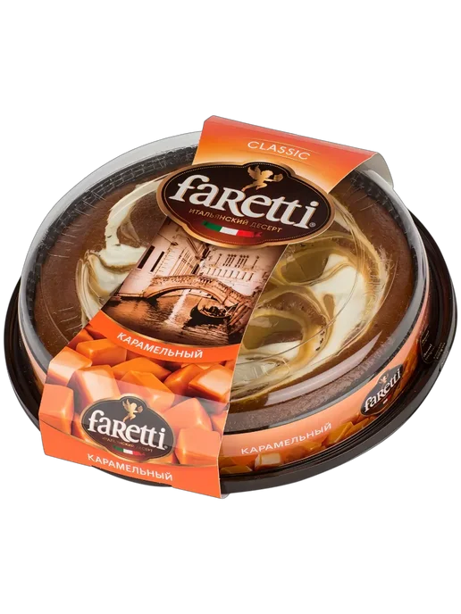 Пирожное бисквитное Faretti Classico карамель, 350г 1шт, 350 г, 1 шт, фото 2