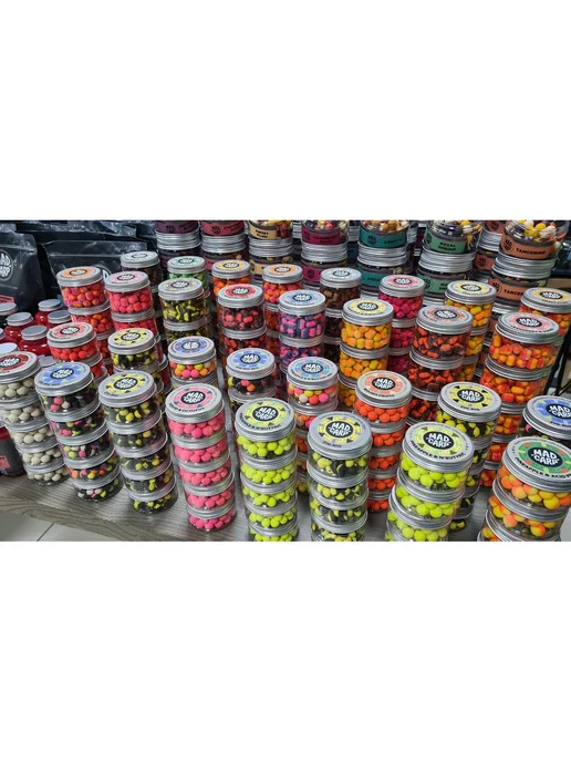 Mad Carp Baits Бойлы нейтральные 15 х 11 мм Шелковица Мэд Карп, 15x11 мм, фото 7