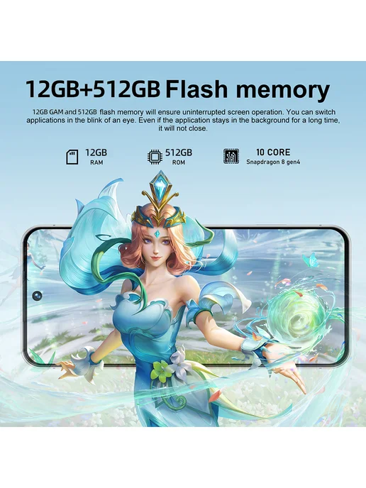 Смартфон TECHAURA I17 Pro Max 12/512 ГБ, золотой, фото 8