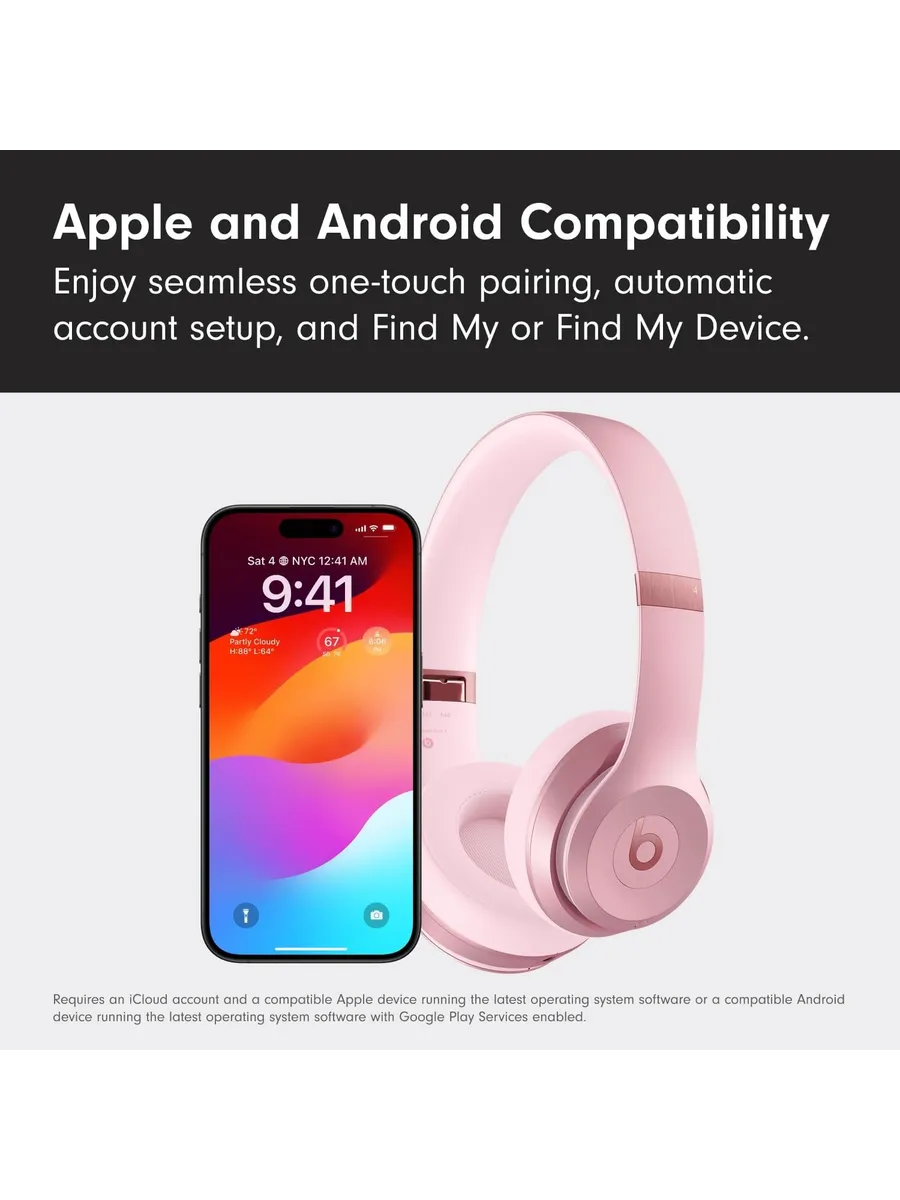 beats Наушники Solo 4,персиково-розовый