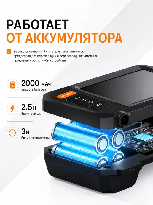 Видеоэндоскоп автомобильный эндоскоп с экраном 5м, 5 м, фото 5