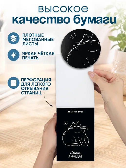 Prof-Press Календарь отрывной мотивационный 2027 настольный, черный, фото 8