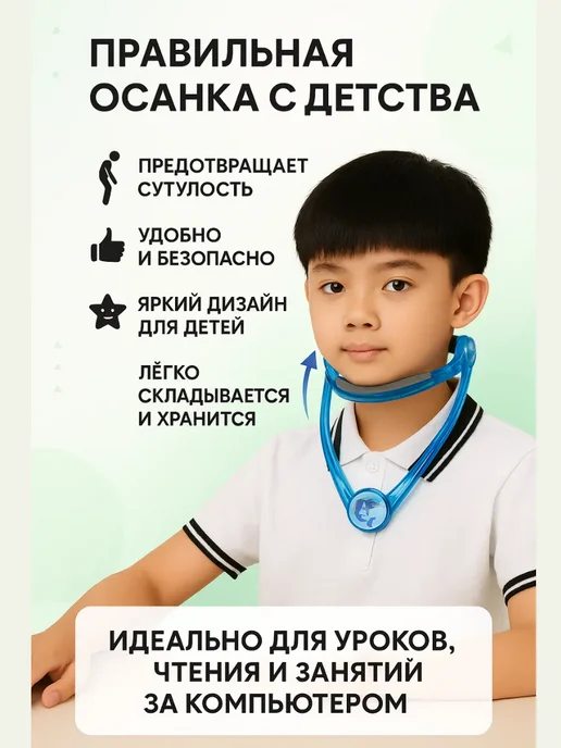 Варух Корректор для осанки детский, голубой, фото 2