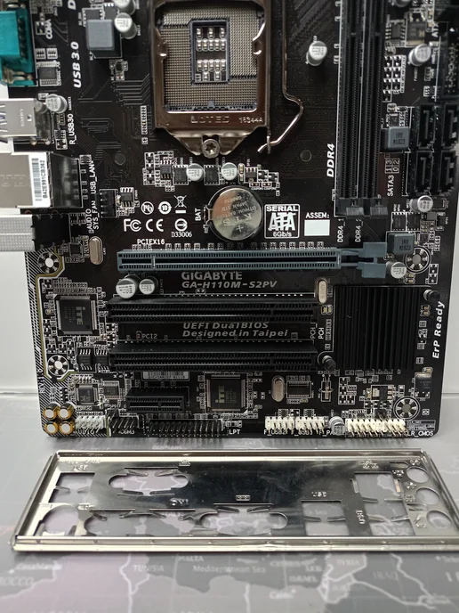 Gigabyte GA-H110M-S2PV (Intel 1151, DDR4) материнская плата, Socket microATX DDR4, фото 2
