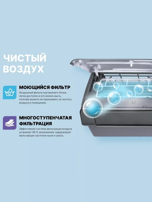 Centek Кондиционер для дома сплит система CT-65G10 на 30м², 30 м, фото 6