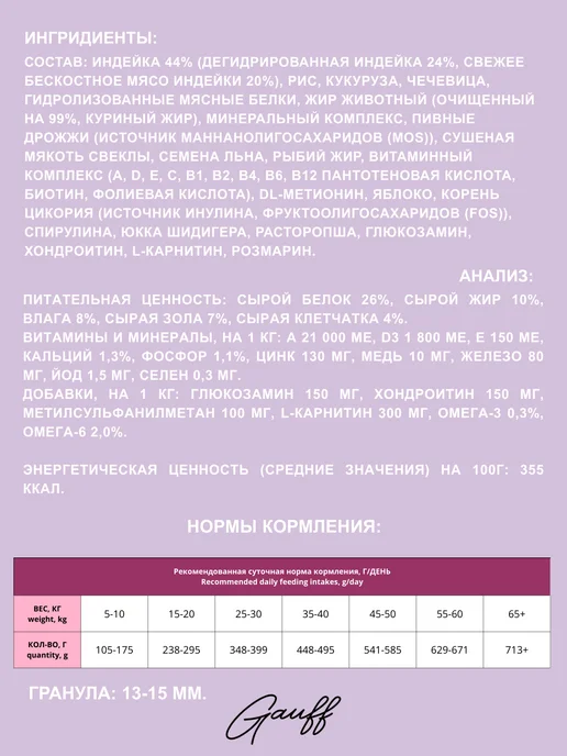 Сухой корм AWARD Контроля Веса для собак, индейка, 2 кг, фото 2