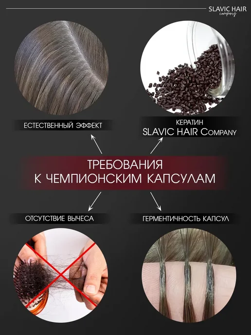 SLAVIC HAIR Сompany Натуральные волосы для наращивания на капсулах 70 см 50шт, 50 шт, фото 8