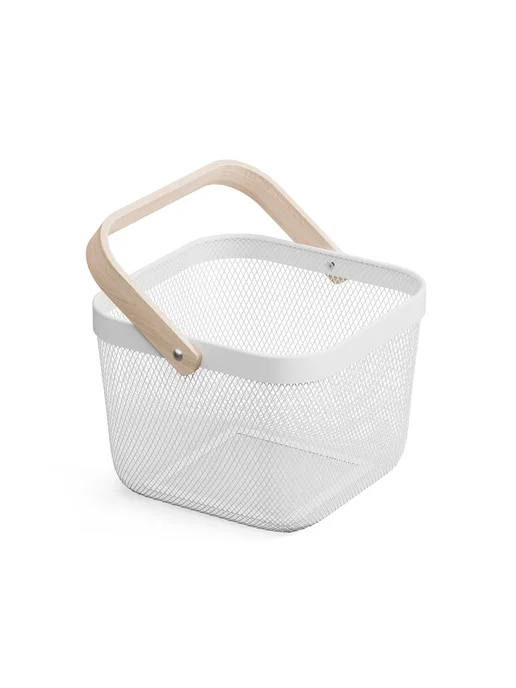 Pragma Квадратная корзина для хранения Anpum 24х24х17.2 см, бежевая, 24x24x17.2 см, фото 7