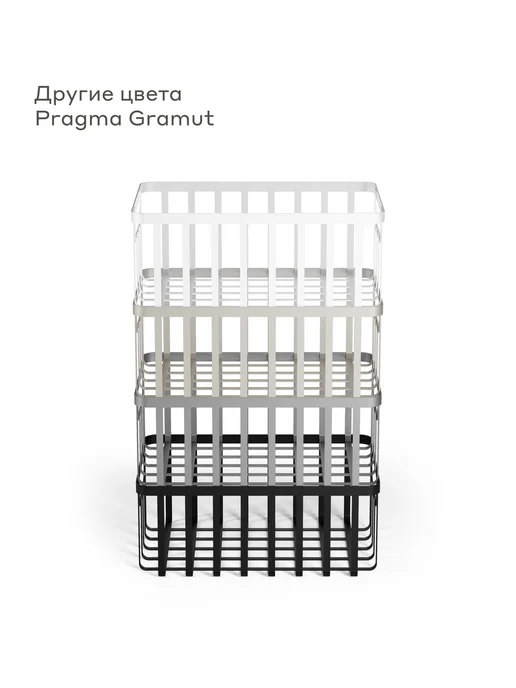 Pragma Корзина для хранения Gramut 37 × 26,6 × 15 см, чёрная, 37x26.6x15 см, фото 8