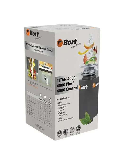 BORT Измельчитель пищевых отходов Titan 4000 Control 93417999, 1,31 л, фото 8