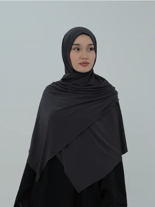 Latifa hidjab Палантин Калифорния шарф мусульманский, серый, фото 2
