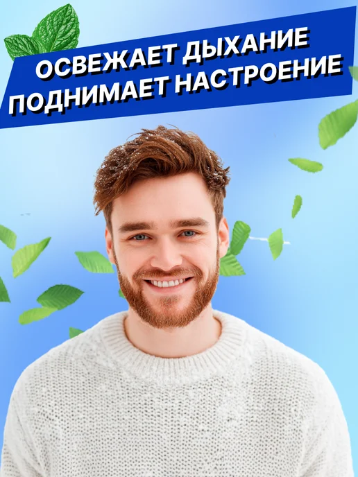 Dirol Жвачка Морозная мята без сахара, 30 шт, фото 4