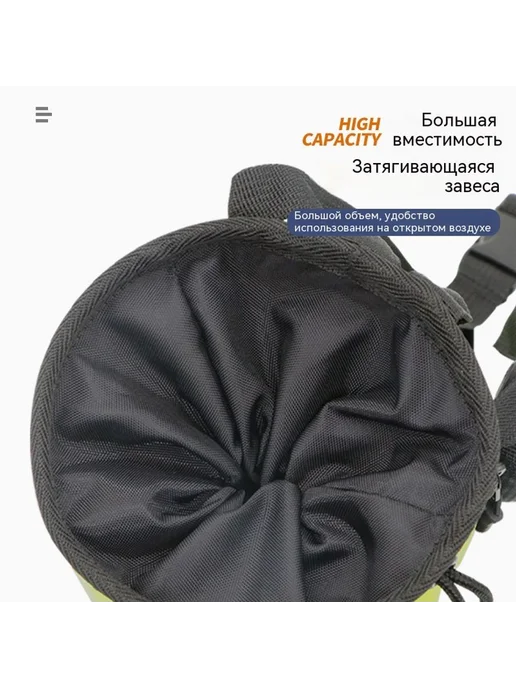 Мешок для пудры Серый зеленый, серый, фото 2