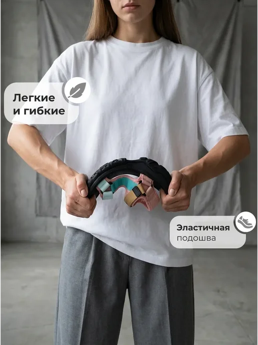 X-Plode Спортивные сандалии босоножки на липучках, розовый, фото 2