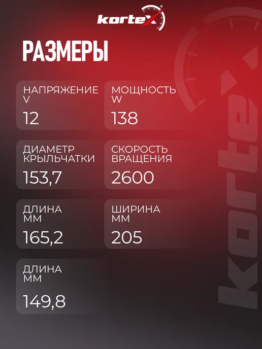 Kortex Моторчик печки Хендай Санта Фе с крыльчаткой, вариант, фото 4