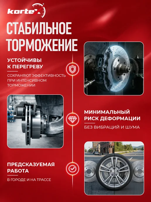 Kortex Тормозной диск Тойота Авенсис T25 передний вентилируемый, вариант, фото 8