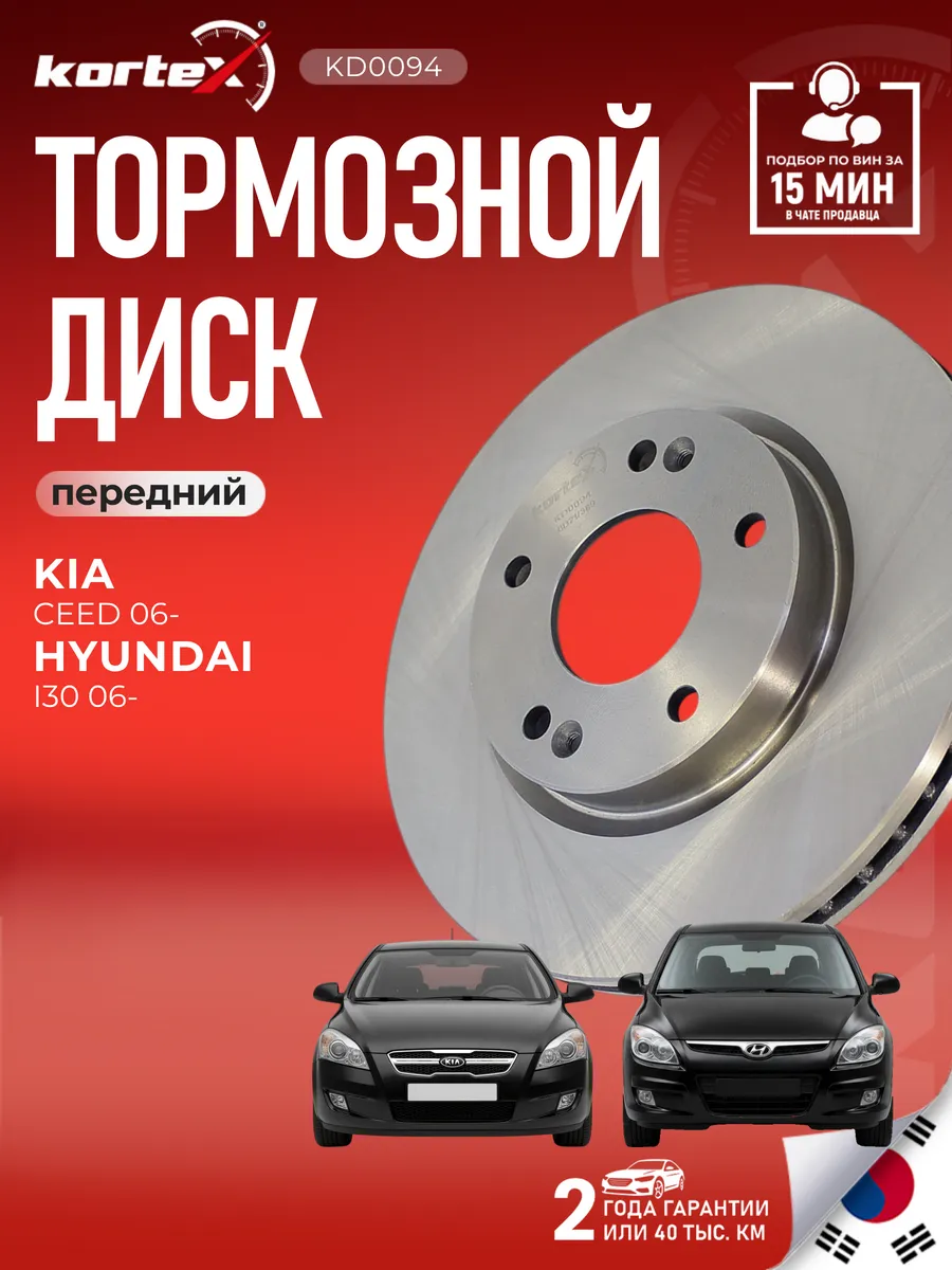 Тормозной диск Сид I30 Соул передний вентилируемый