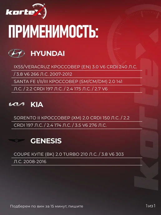 Kortex Ступица Hyundai Хендай Santa Fe ix55 Kia Sorento, вариант, фото 2
