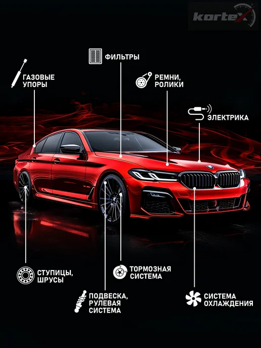 Kortex Ступица Форд Фокус 2 с подшипником задняя, вариант, фото 6