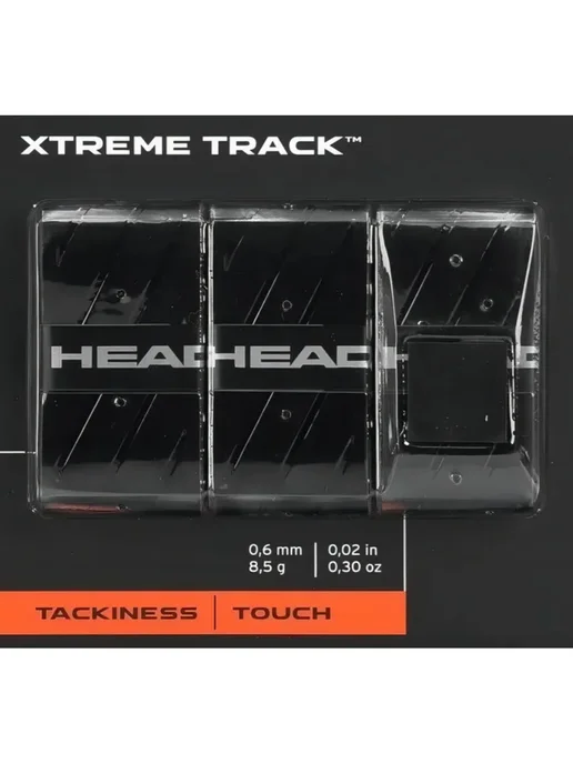 HEAD Обмотка для ракетки Overgrip XtremeTrack черная, 3шт, 3 шт, фото 3