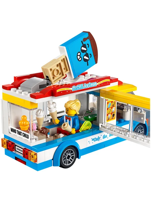 LEGO Конструктор City 60253 Грузовик мороженщика, 200 дет, вариант, фото 2