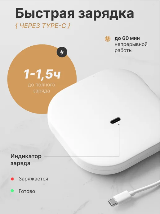 Rowhome Зеркало карманное с подсветкой подарок женщине, вариант, фото 8