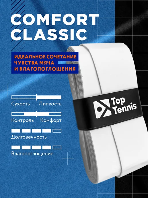 Top Tennis Намотка для теннисной ракетки обмотка 3шт неон COMFORT, 3 шт, фото 3