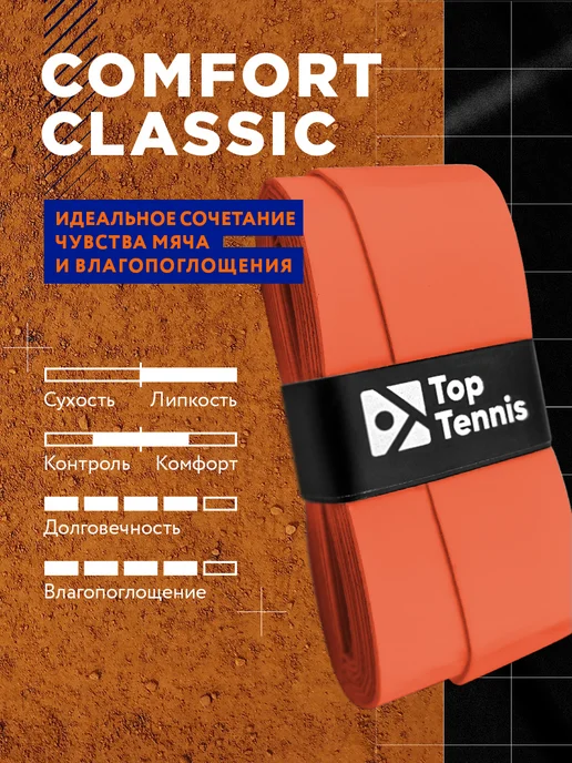 Top Tennis Намотка для теннисной ракетки обмотка 3шт skin COMFORT, 3 шт, фото 3