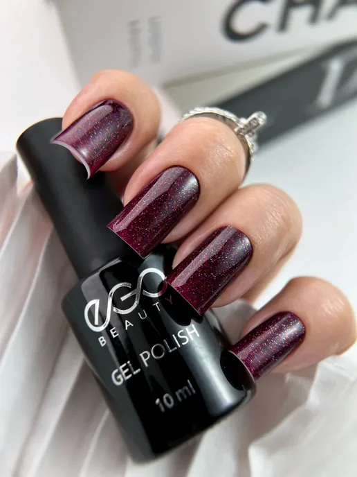 EGO Beauty Гель-лак для ногтей винный №155, красный, фото 2