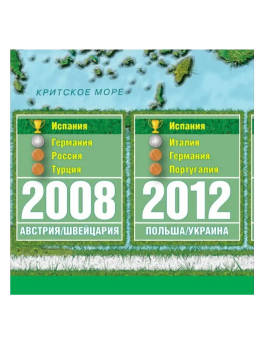 АГТ Геоцентр Футбольная карта Европы 58х41 см, картонная на отвесах, 58x41 см, фото 3