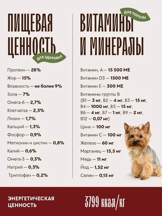 Сухой корм KARMY для собак, взрослые, мелкие, индейка, 2 кг, фото 4