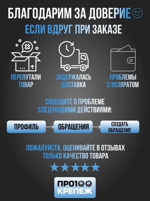 ПРО100КРЕПЕЖ Болты колесные м12х1.5 20 шт, 20 шт, фото 3