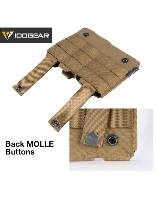 IDOGEAR LSR Тактический тройной подсумок 9mm 5.56 Molle, вариант, фото 8