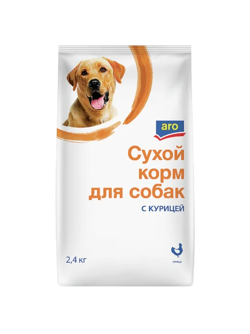 Сухой корм ARO для собак, курица, 2,4 кг