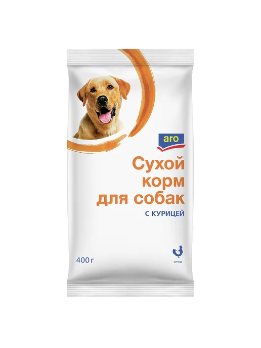 Сухой корм ARO для собак, курица, 0,4 кг