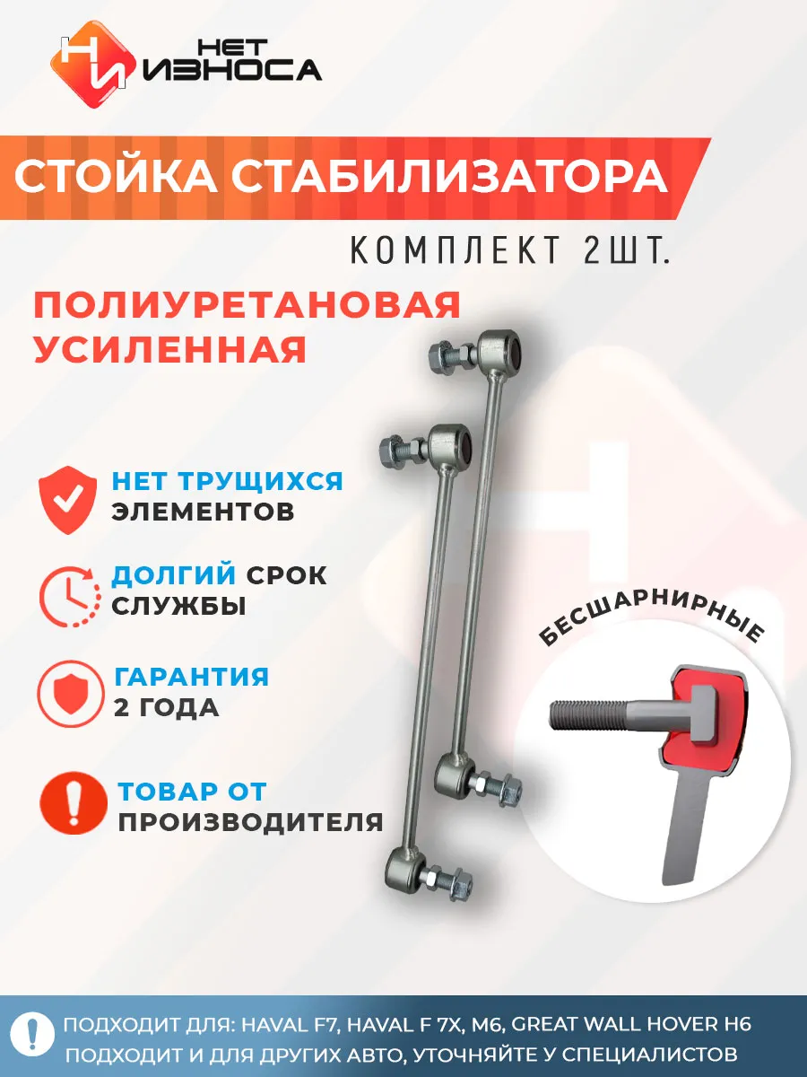 Стойки стабилизатора усиленные полиуретановые NL312-2