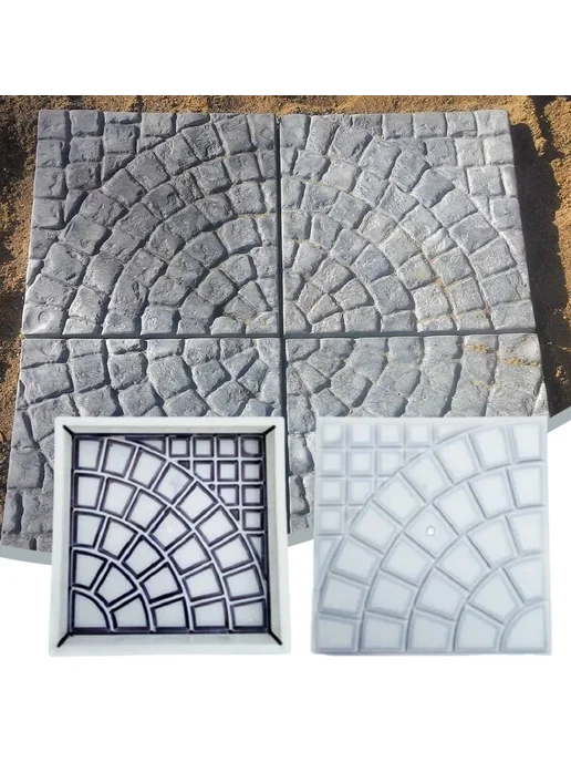 Форма для кирпича Пластик многоразовая DIY 25x25cm, вариант, фото 6